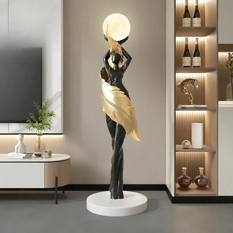 Resin Art Floor - تمثال فني تجريدي حديث محمول على