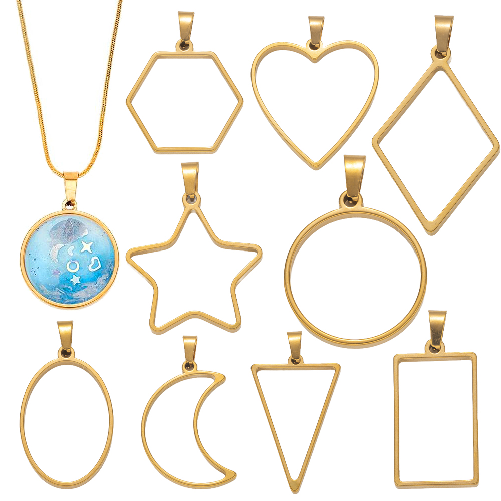 Resin Art Diy Kit - 5 قطعة الفولاذ المقاوم للصدأ مفتوحة