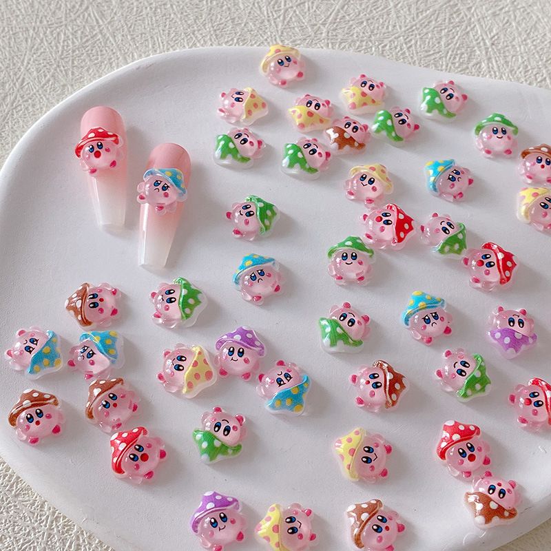 Resin Art Decor - 2/10/20 قطعة زينة أظافر كيربي ثلاثية