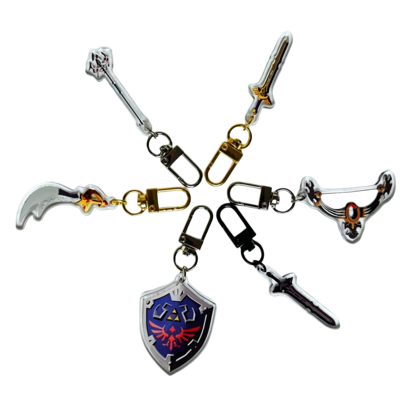 Resin Art Zelda - سلسلة مفاتيح مستوحاة من أسطورة زيلدا: