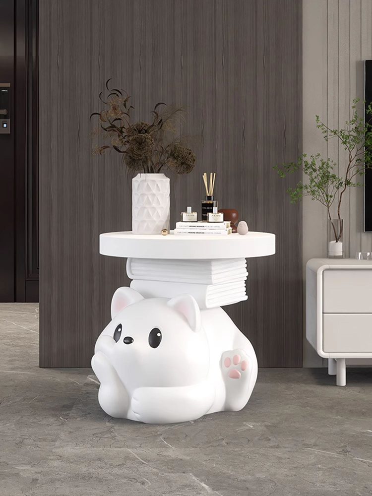 طاولة جانبية على شكل دب حيوان  - مراجعة Resin Art Floor وسعره