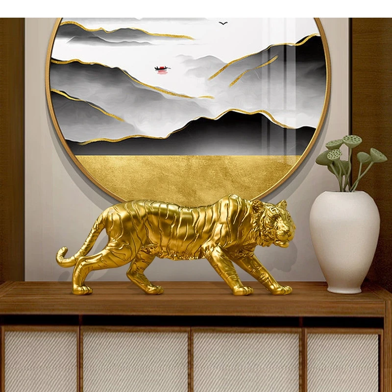 تمثال النمر الذهبي على الطراز  - مراجعة Resin Art Aesthetic وسعره