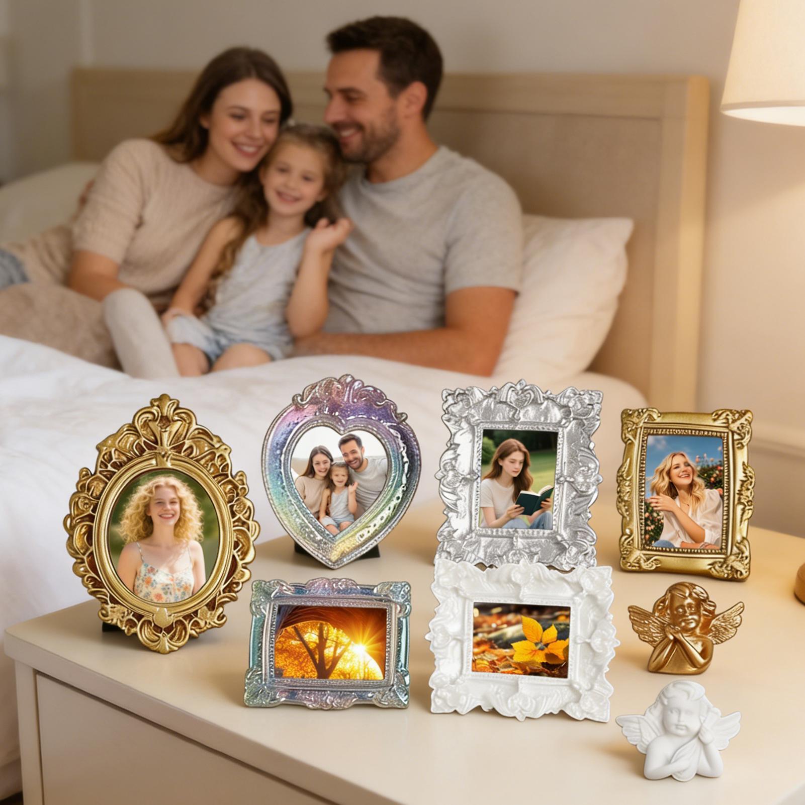 9 قطع إكسسوارات ديكور إطارات ص - مراجعة Resin Art Photo Frame وسعره
