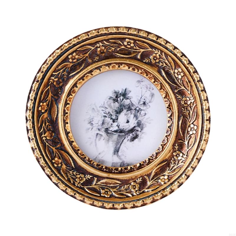 إطار صورة دائري ذهبي برونزي عت - مراجعة Resin Art Photo Frame وسعره