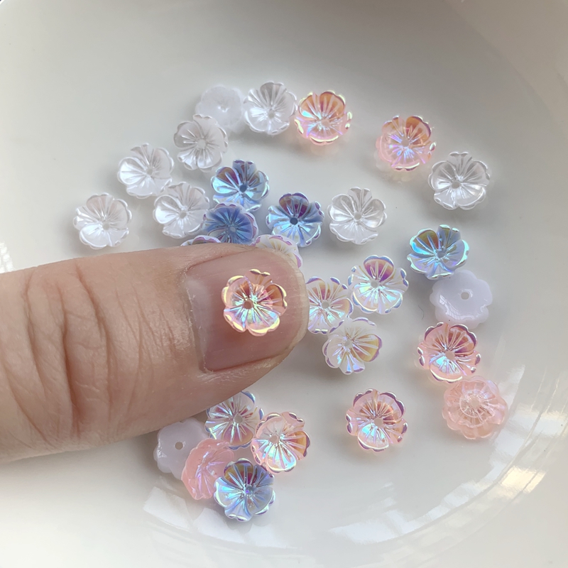 الزهور 8 ملم أقراط مجوهرات اكس - مراجعة Resin Art Earrings Design وسعره