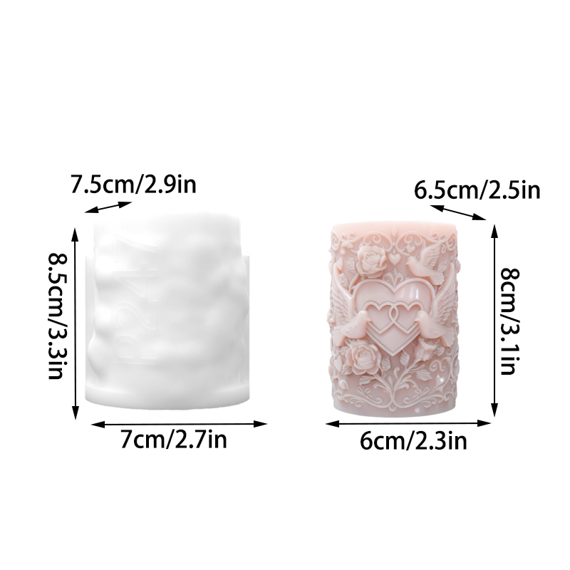مزدوج القلب متصل الأبيض حمامة  - مراجعة Resin Art Of Rose وسعره
