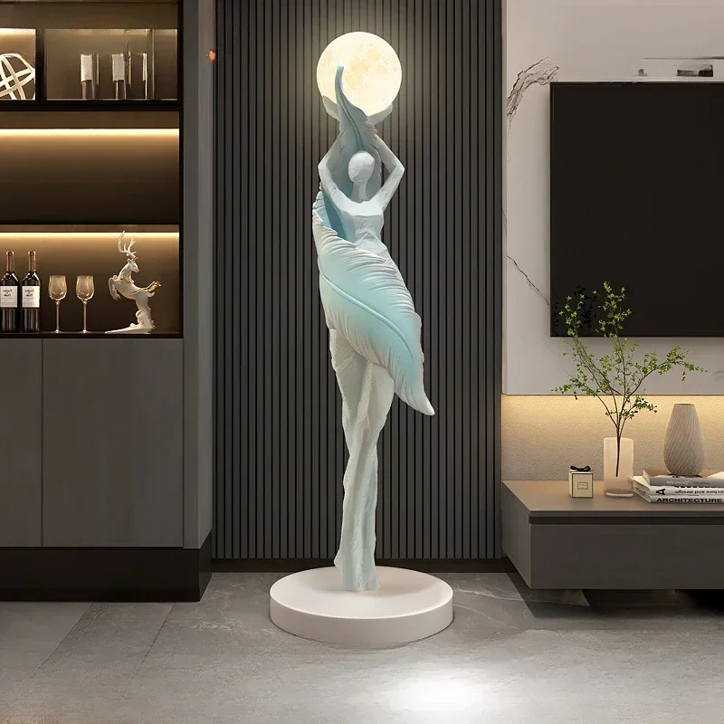 تمثال فني تجريدي حديث محمول عل - مراجعة Resin Art Floor وسعره