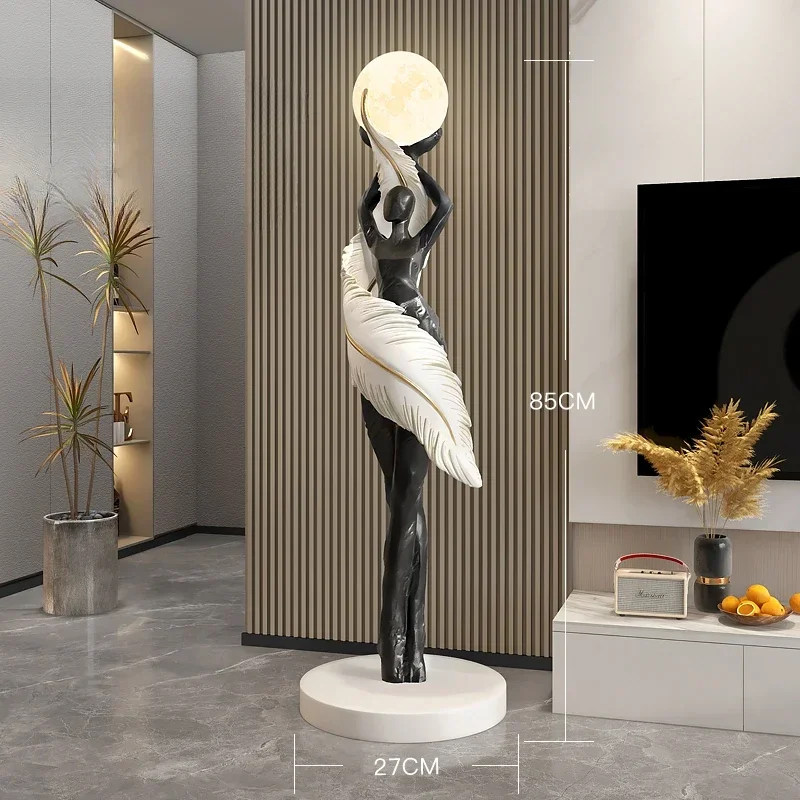 تمثال فني تجريدي حديث محمول عل - مراجعة Resin Art Floor وسعره