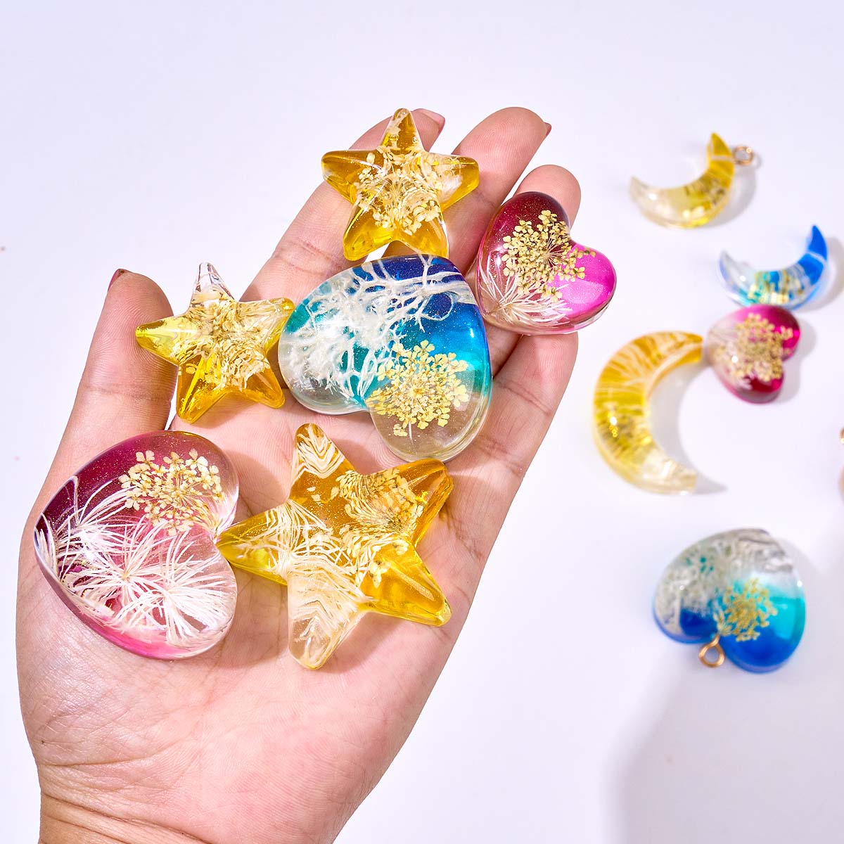 قالب سيليكون على شكل قلب ونجمة - مراجعة Resin Art Jewellery وسعره