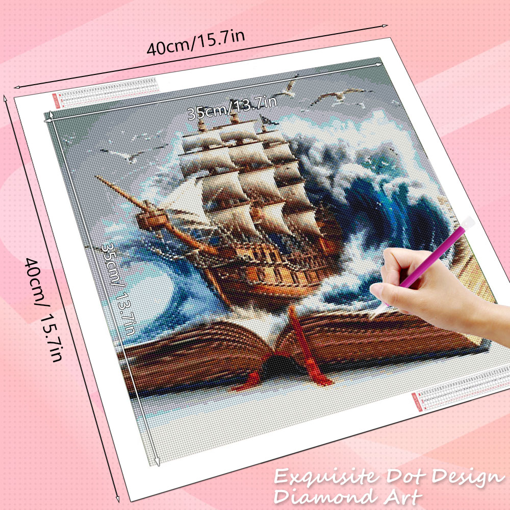 HUACAN الماس الفسيفساء 5d البح - مراجعة Resin Art Guide Book وسعره