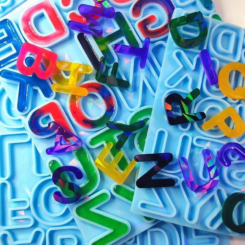 رسالة القرط الراتنج قالب المجس - مراجعة Resin Art Letter Keychain وسعره