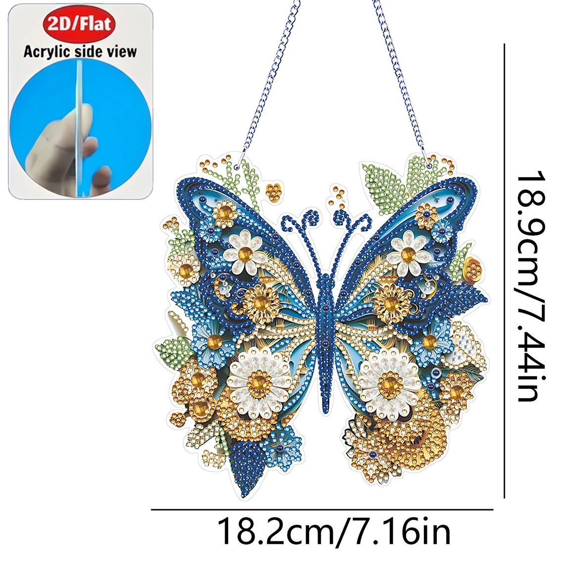 مجموعة زينة فراشة مسطحة ثنائية - مراجعة Resin Art Gift For Birthday وسعره