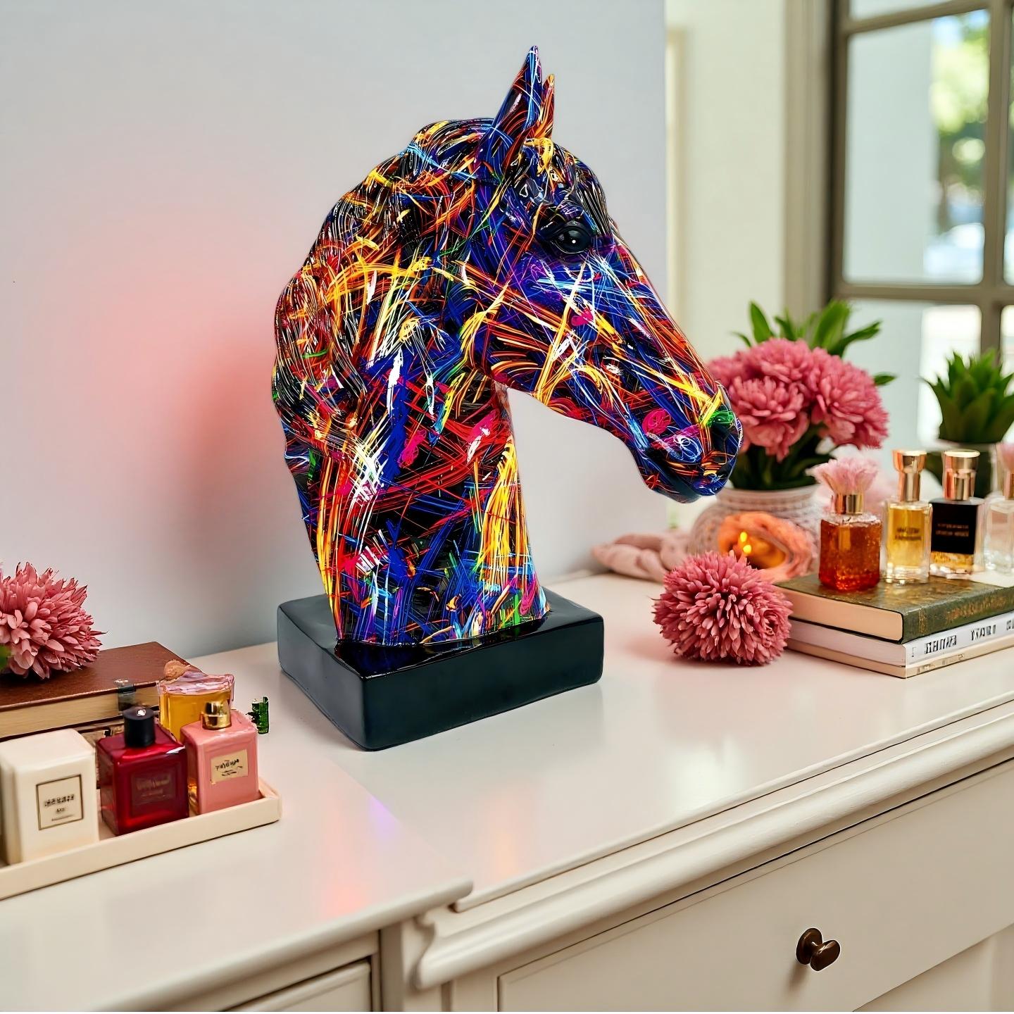 زينة مكتبية إبداعية على شكل رأ - مراجعة Resin Art Decor وسعره