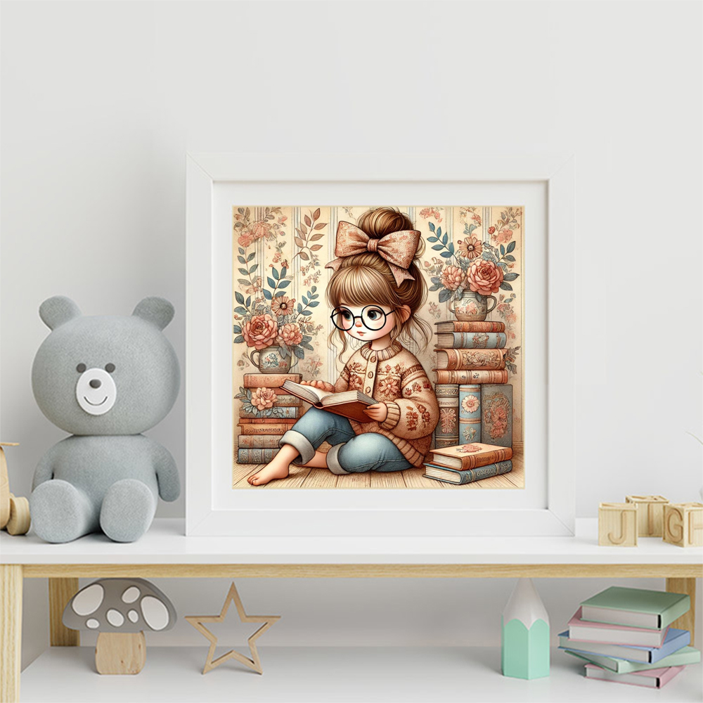 صورة فتاة فسيفساء ماسية من Mom - مراجعة Resin Art Guide Book وسعره