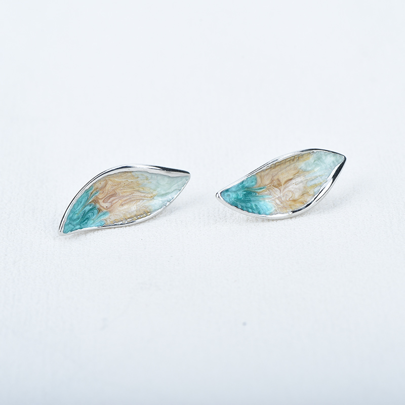 ICEYY تصميم جديد فن الموضة الل - مراجعة Resin Art Earrings Design وسعره