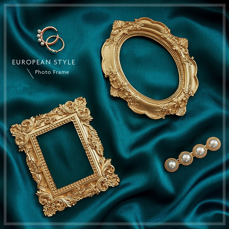 الذهبي الرجعية إطار صور مسمار  - مراجعة Resin Art Photo Frame وسعره