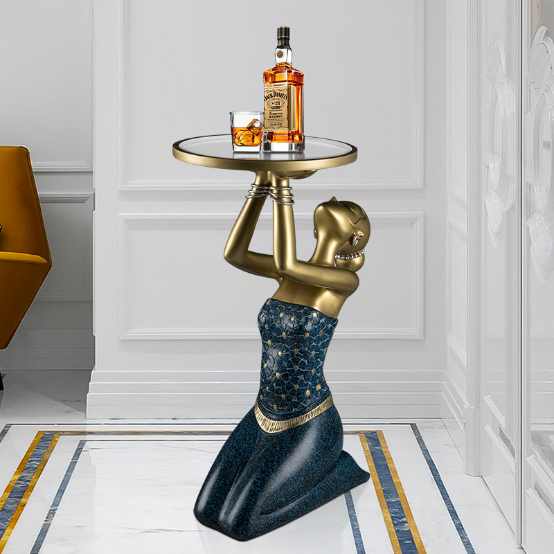 تمثال فتاة راكعة من الراتنج مع - مراجعة Resin Art Floor وسعره