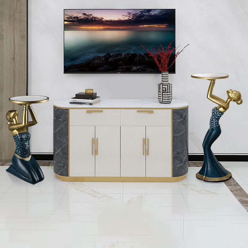 تمثال فتاة راكعة من الراتنج مع - مراجعة Resin Art Floor وسعره