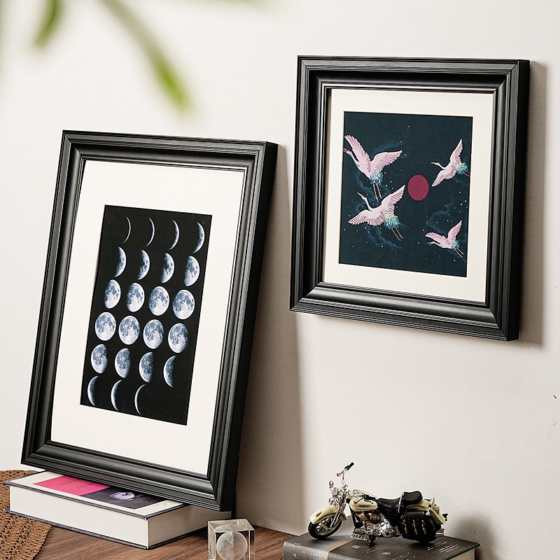 إطار صور خشبي أسود عتيق متعدد  - مراجعة Resin Art Photo Frame وسعره