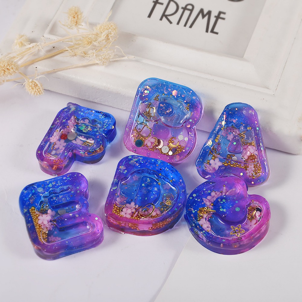 قالب سيليكون جديد لعمل حروف آي - مراجعة Resin Art Letter Keychain وسعره