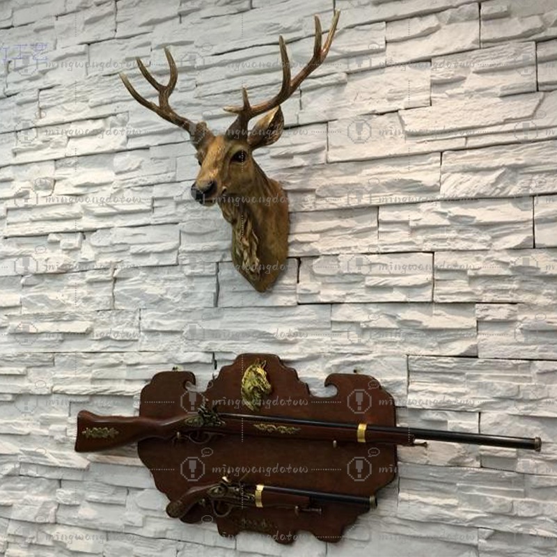 رأس غزال صناعي 17 بوصة، ديكور  - مراجعة Resin Art Decor وسعره