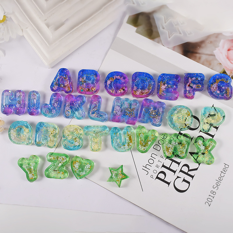لتقوم بها بنفسك الراتنج الفن ا - مراجعة Resin Art Letter Keychain وسعره
