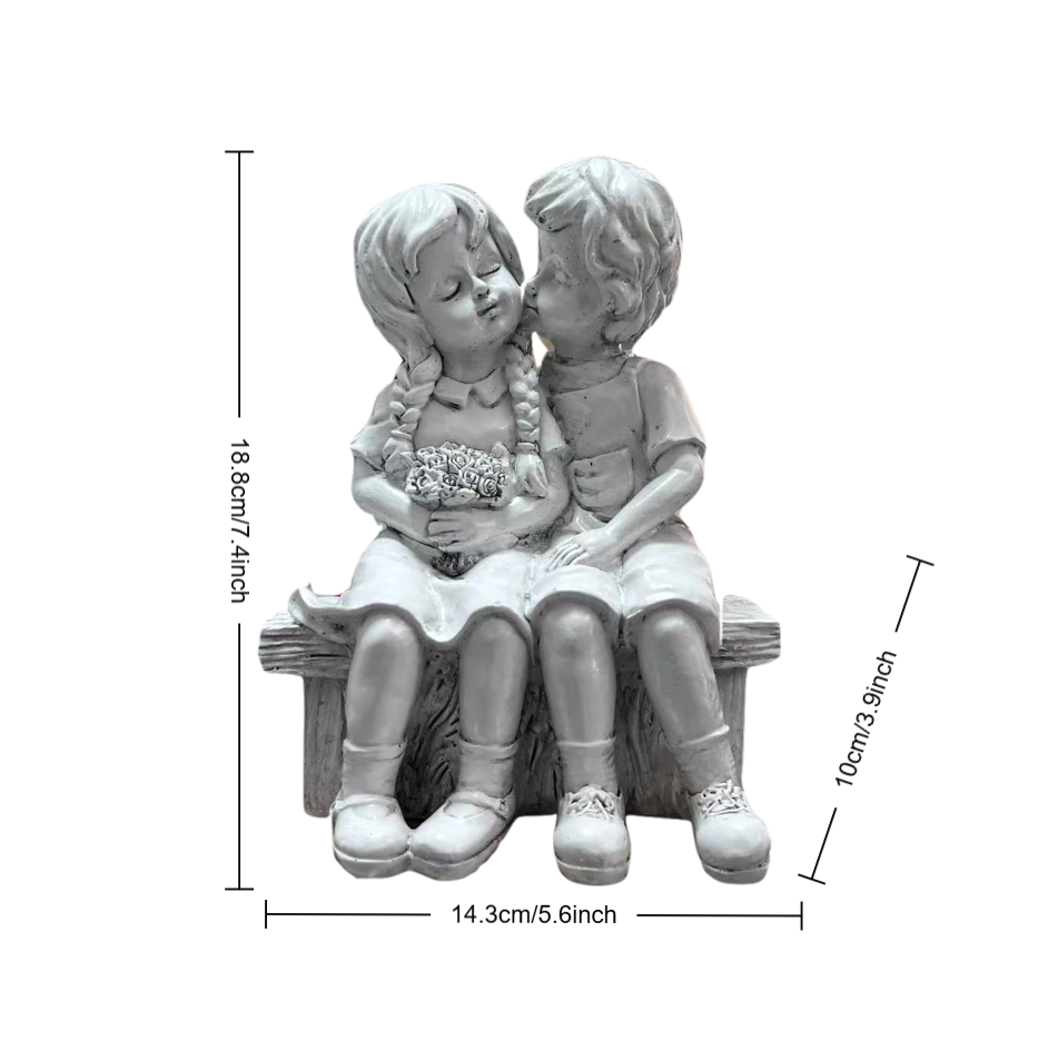 تمثال راتنجي لطيف لصبي وفتاة،  - مراجعة Resin Art Aesthetic وسعره