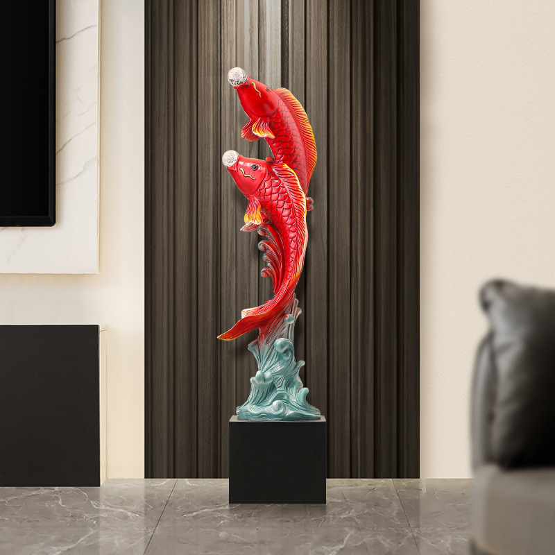 تمثال سمكة بخمسة نكهات، تمثال  - مراجعة Resin Art Floor وسعره