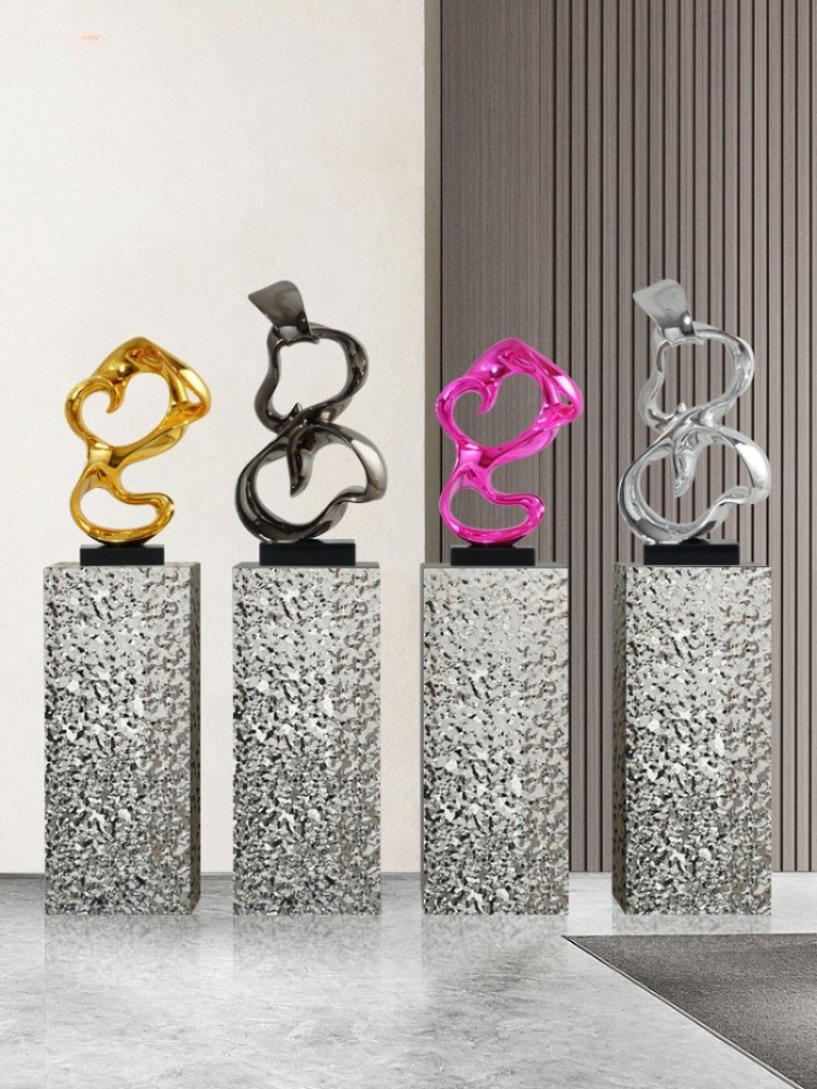 تمثال فني تجريدي مطلي كهربائيا - مراجعة Resin Art Gift For Birthday وسعره