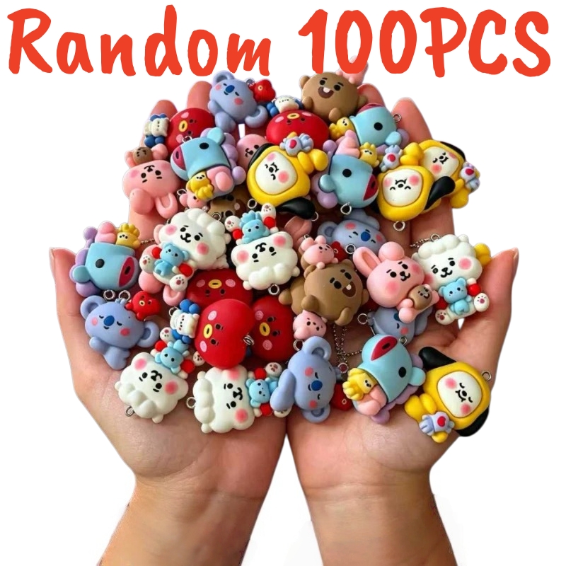 100 قطعة من حليات BT21 الراتنج - مراجعة Resin Art Jewellery وسعره