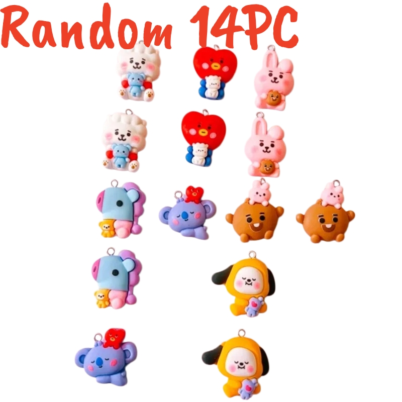 100 قطعة من حليات BT21 الراتنج - مراجعة Resin Art Jewellery وسعره
