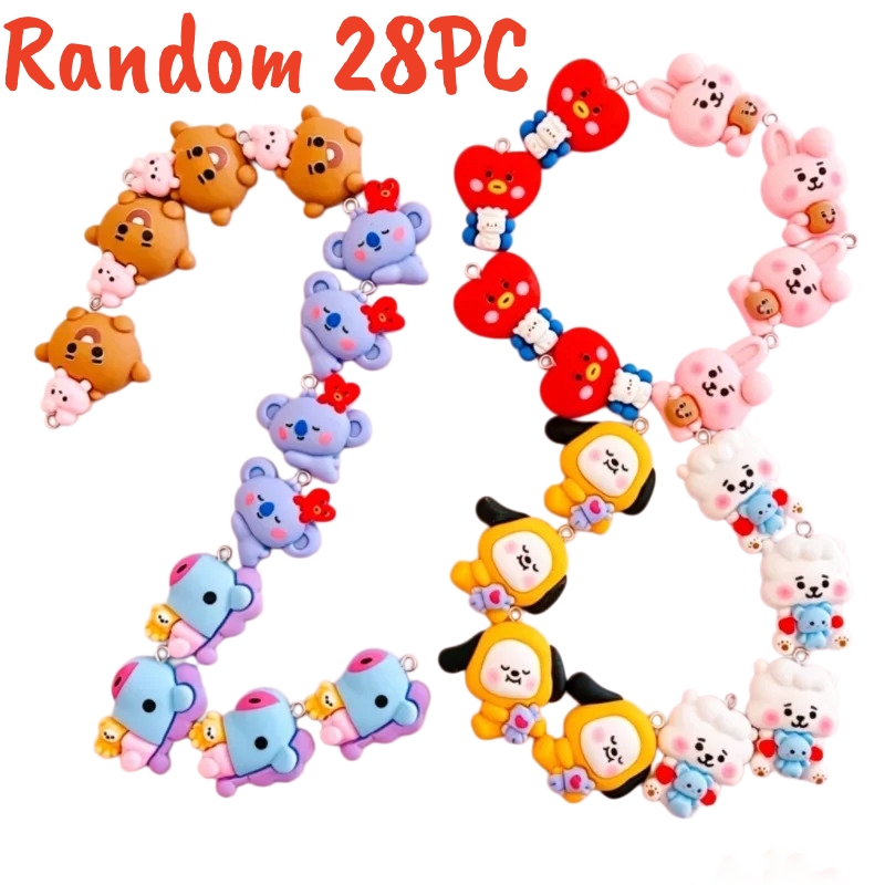 100 قطعة من حليات BT21 الراتنج - مراجعة Resin Art Jewellery وسعره
