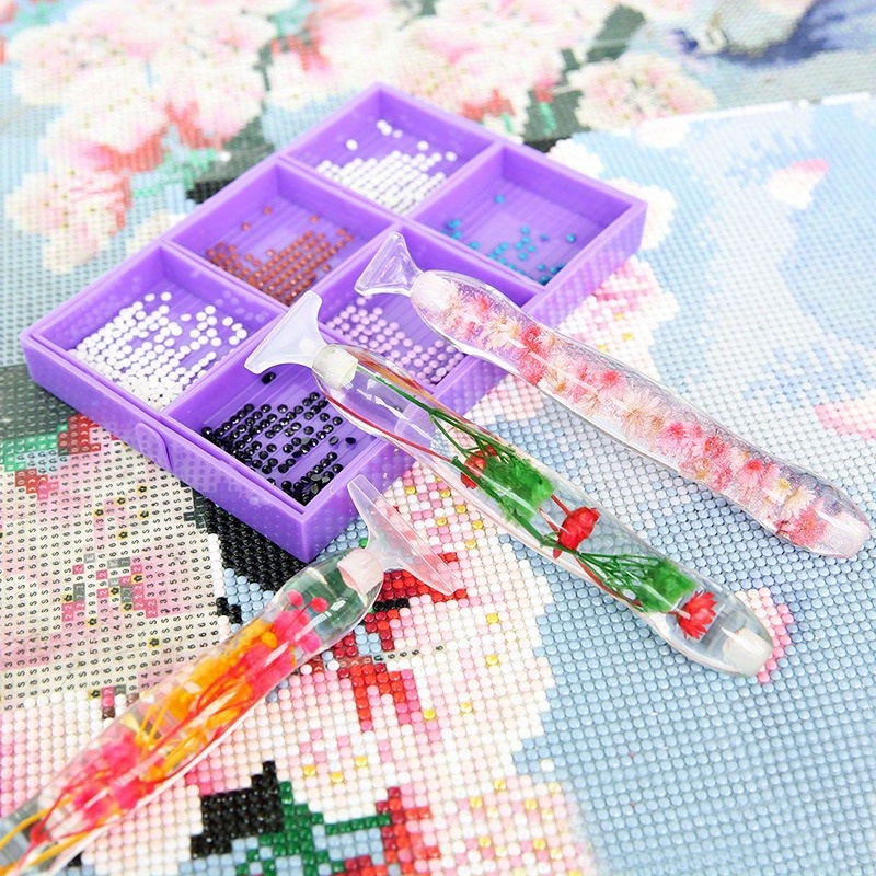 مجموعة أقلام رسم بالألماس ثلاث - مراجعة Resin Art With Flowers وسعره