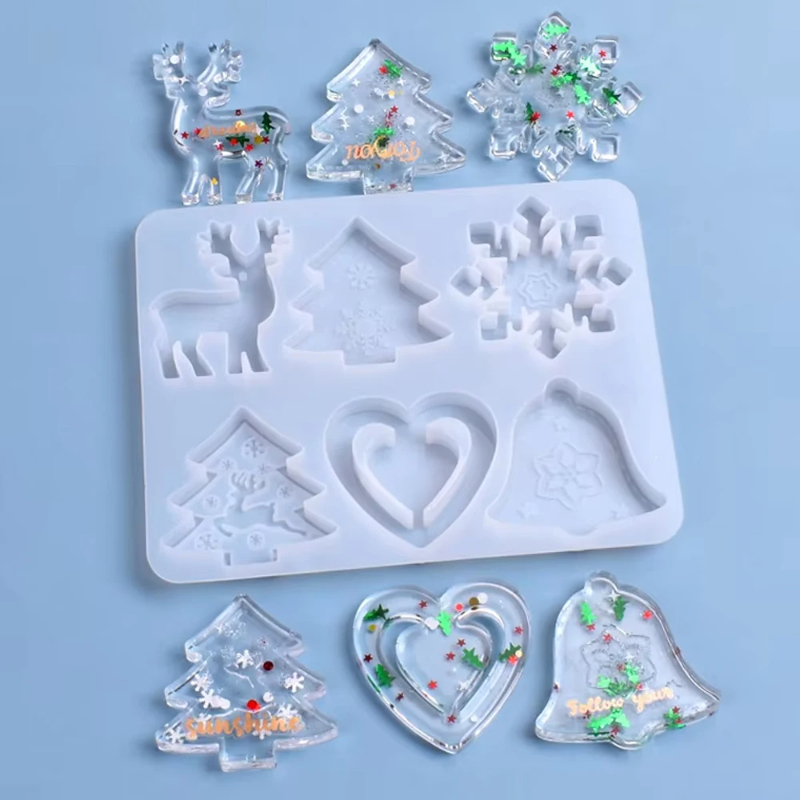 عيد الميلاد العفن DIY الراتنج  - مراجعة Resin Art Jewellery وسعره