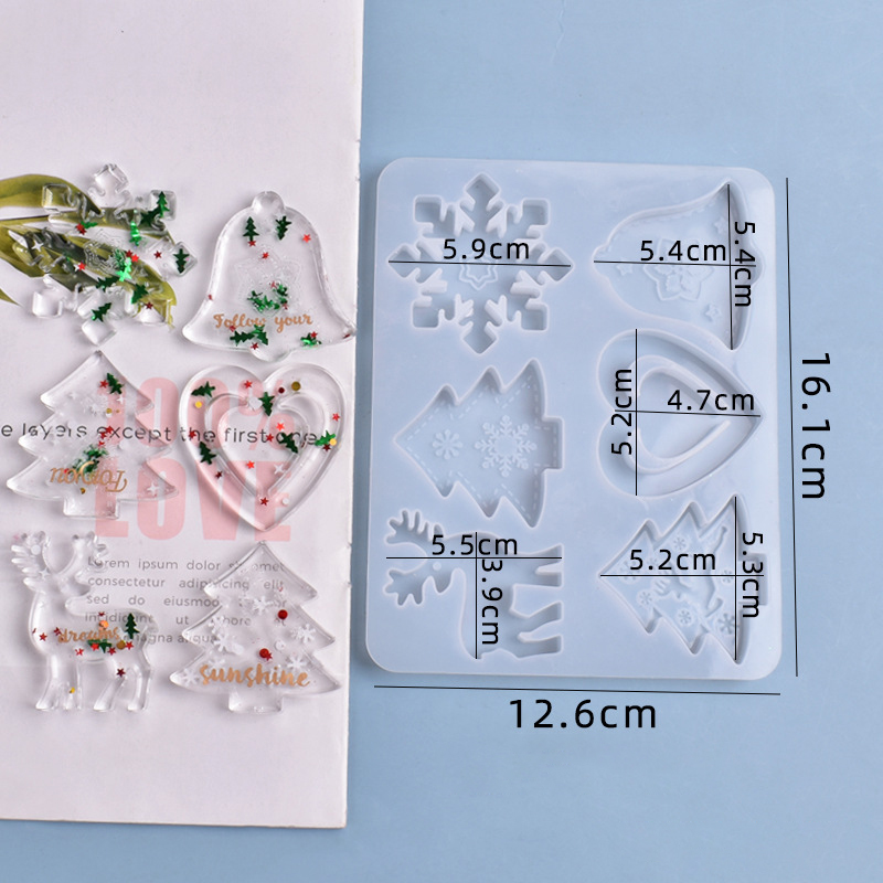 عيد الميلاد العفن DIY الراتنج  - مراجعة Resin Art Jewellery وسعره