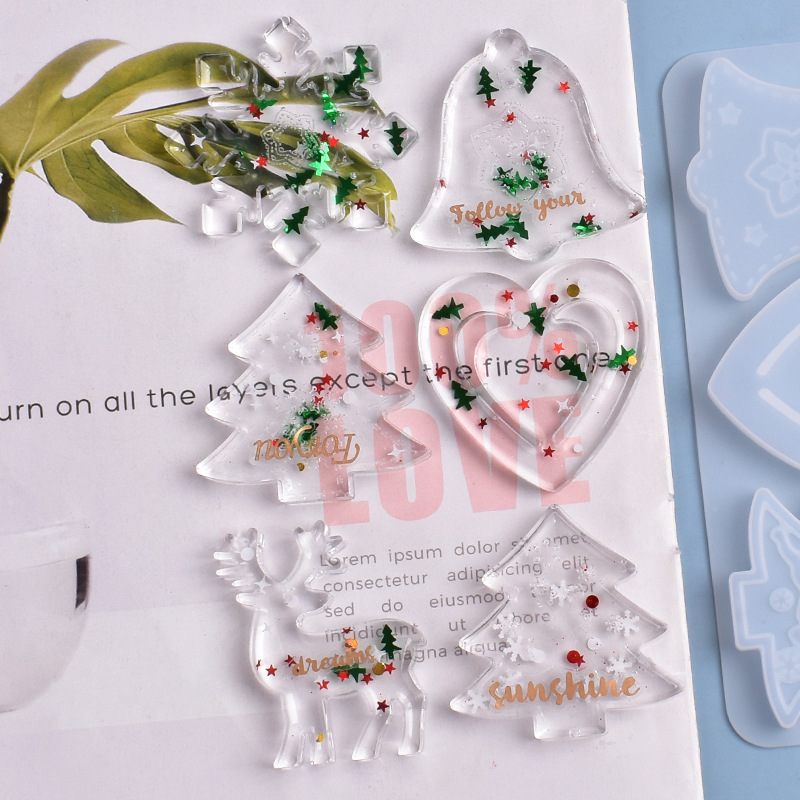 عيد الميلاد العفن DIY الراتنج  - مراجعة Resin Art Jewellery وسعره